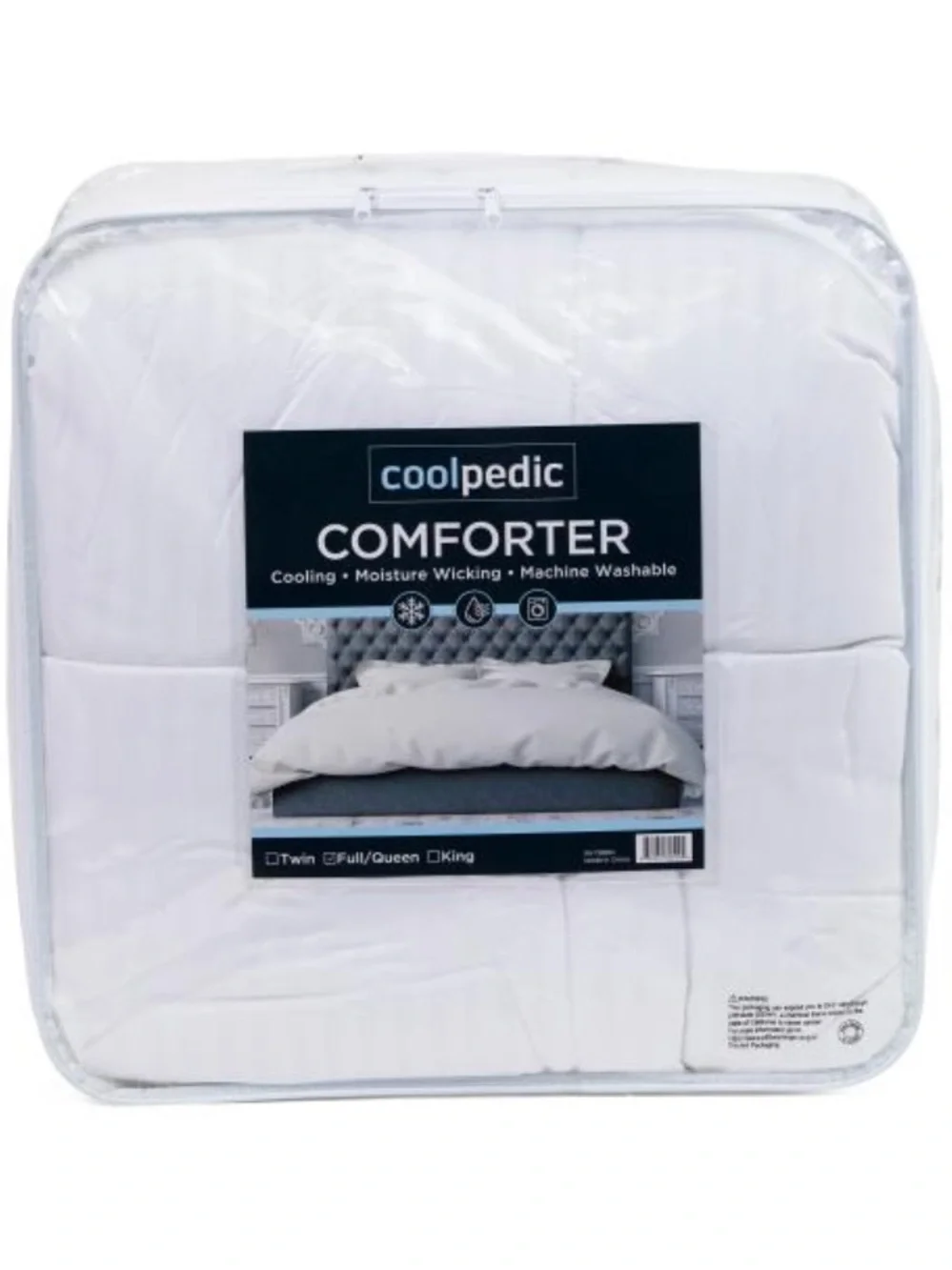 COOLPEDIC White Comforter - Cooling, Moisture Wicking
